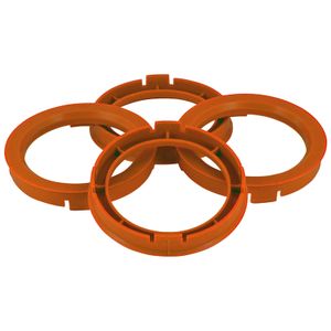 TPI Centreerringen 76.0->67.1mm Oranje 4 stuks TP760671