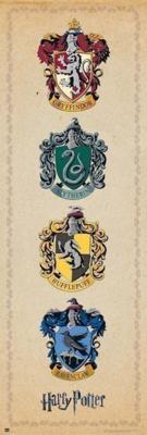 Poster Harry Potter House Crests 53x158cm