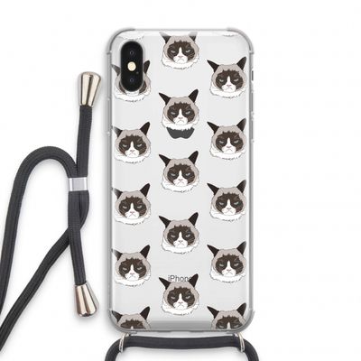It's a Purrr Case: iPhone XS Transparant Hoesje met koord
