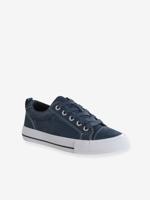 Vintage geknoopte en geritste kindermanden marineblauw Vintage geknoopte en geritste kindermanden marineblauw