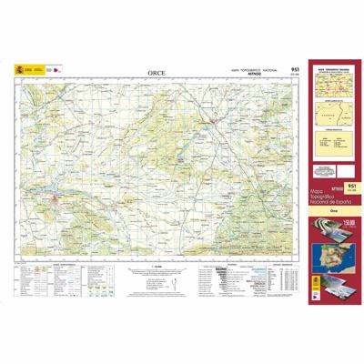 Topografische kaart 951 MT50 Orce | CNIG - Instituto Geográfico Nacional1
