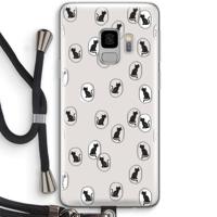 Miauw: Samsung Galaxy S9 Transparant Hoesje met koord