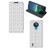 Nokia 1.4 | Hoesje met Magneet | Stripes Dots