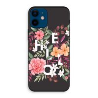 Hello in flowers: iPhone 12 mini Biologisch afbreekbaar hoesje