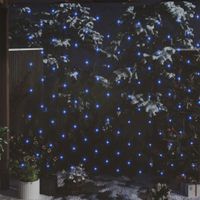 VidaXL Kerstnetverlichting 204 led&apos;s binnen en buiten 3x2 m blauw