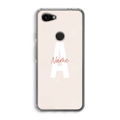 Strawberry Milkshake: Google Pixel 3a Transparant Hoesje