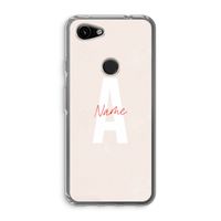 Strawberry Milkshake: Google Pixel 3a Transparant Hoesje