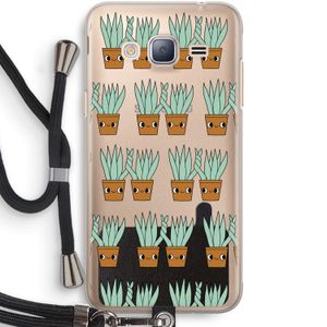 Sansevieria: Samsung Galaxy J3 (2016) Transparant Hoesje met koord