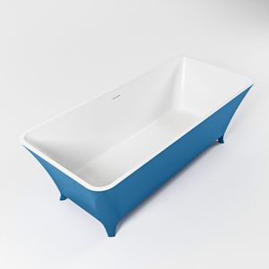 Vrijstaand Bad MONDIAZ LUNDY 170x75cm Kleur Jeans / Talc