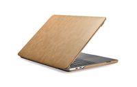 Icarer - Lederen cover hoes - MacBook Pro 13 inch (2020-2022) - Bruin