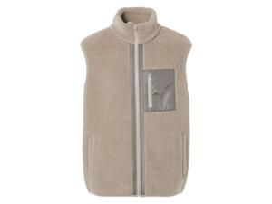 LIVERGY Heren teddy bodywarmer (M, Beige)