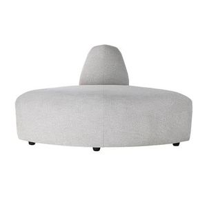 HKliving Jax Bank Element - Hoekstuk Rond - Light Grey