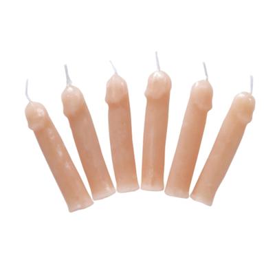 Piemelkaarsjes - taartkaarsjes - 6x stuks - 6 cm - verjaardag kaarsjes