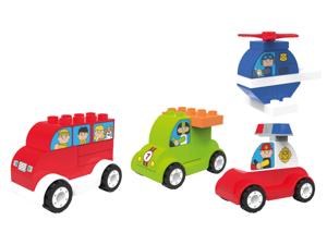 Playtive Clippys Bouwstenenset M (Set van 4 voertuigen)