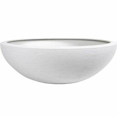 Bloempot EDA Ø 59 cm Wit Plastic Cirkelvormig