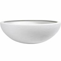 Bloempot EDA Ø 59 cm Wit Plastic Cirkelvormig