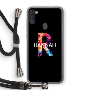 Abstract Spectrum: Samsung Galaxy A11 Transparant Hoesje met koord
