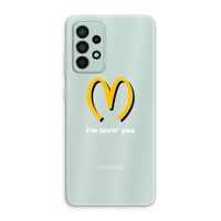 I'm lovin' you: Samsung Galaxy A52s 5G Transparant Hoesje