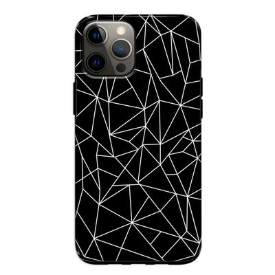 Geometrische lijnen wit: iPhone 12 Pro Tough Case