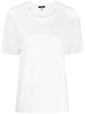 R13 t-shirt ample à col rond - Blanc
