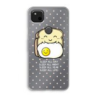 Sleep All Day: Google Pixel 4a Transparant Hoesje