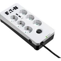 Eaton PB6UD Overspanningsbeveiliging 6 AC-uitgang(en) 220 - 250 V Zwart, Wit - thumbnail