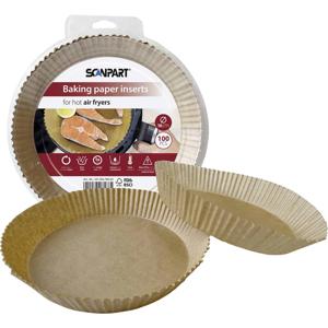 ScanPart 2910070002 Heteluchtfritteuspapier 16 cm rond, 100 stuks