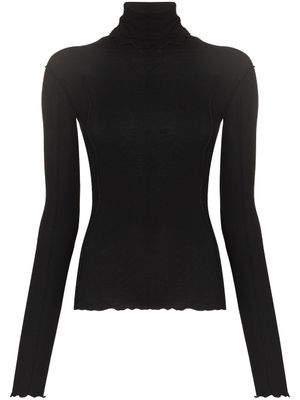 Baserange haut Omato en coton biologique - Noir