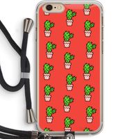 Mini cactus: iPhone 6 PLUS / 6S PLUS Transparant Hoesje met koord