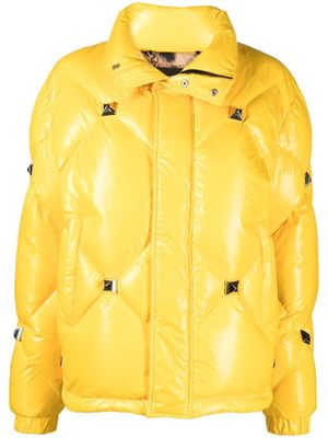 Philipp Plein doudoune à coupe courte - Jaune
