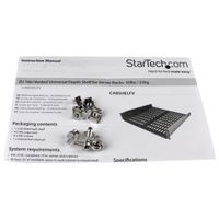 StarTech.com 2U 16 inch universele ventilerende lade voor montage in serverrack / serverkast 22kg - thumbnail