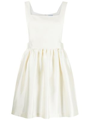 Macgraw robe courte évasée à design sans manches - Blanc