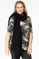 Shawl crispy wool black