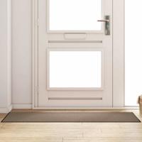 Deurmat Beige en zwart 60 x 180 cm Polypropyleen en vinyl