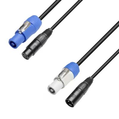 Adam Hall 3 STAR H PCON D 0150 combikabel XLR naar powerCON 1,5 m