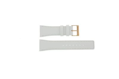 Horlogeband Skagen 496SRLW Leder Wit 25mm