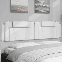 Hoofdbordkussen 200 cm kunstleer wit Hoofdbordkussen 200 cm kunstleer wit