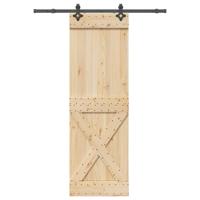 Schuifdeur met beslag 70x210 cm massief grenenhout