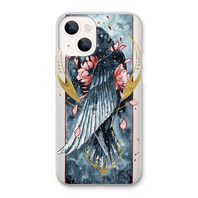 Golden Raven: iPhone 13 Transparant Hoesje