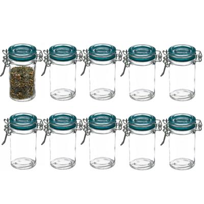 Inmaakpot/voorraadpot - 20x stuks - 60 ml - glas met beugelsluiting - weckpot Inmaakpot/voorraadpot - 20x stuks - 60 ml - glas met beugelsluiting - weckpot