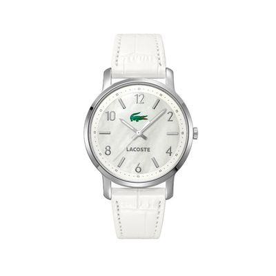 Horlogeband Lacoste 2000631 / LC-41-3-14-2223 Leder Wit 20mm