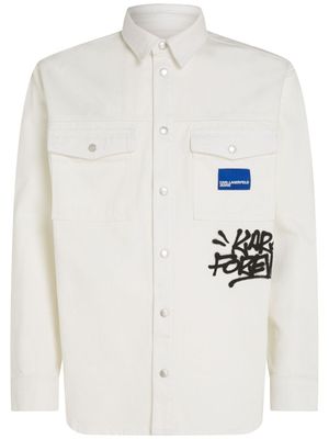 Karl Lagerfeld Jeans x Crapule2000 surchemise en jean - Tons neutres