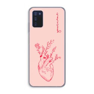 Blooming Heart: Samsung Galaxy A03s Transparant Hoesje