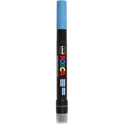 Uni-Posca Posca marker, afm pcf350, lijndikte 1-10 mm, kwast, lichtblauw, 1 stuk