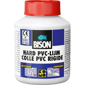 Bison Hard PVC-lijm flacon 100ml met borstel