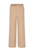 Like Flo winter corduroy wide leg broek meisjes - beige - Finn - riemlussen