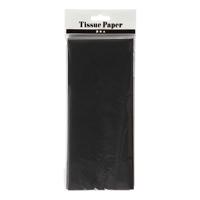Creativ Company Tissuepapier Zwart 10 Vellen 14 gr, 50x70cm - thumbnail