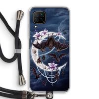Vleermuizen Maan: Huawei P40 Lite Transparant Hoesje met koord