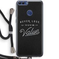 Never lose your value: Huawei P Smart (2018) Transparant Hoesje met koord