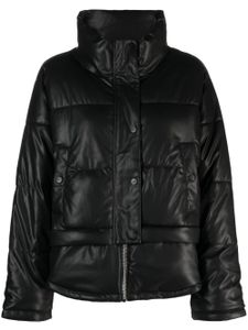 DKNY padded faux-leather jacket - Noir